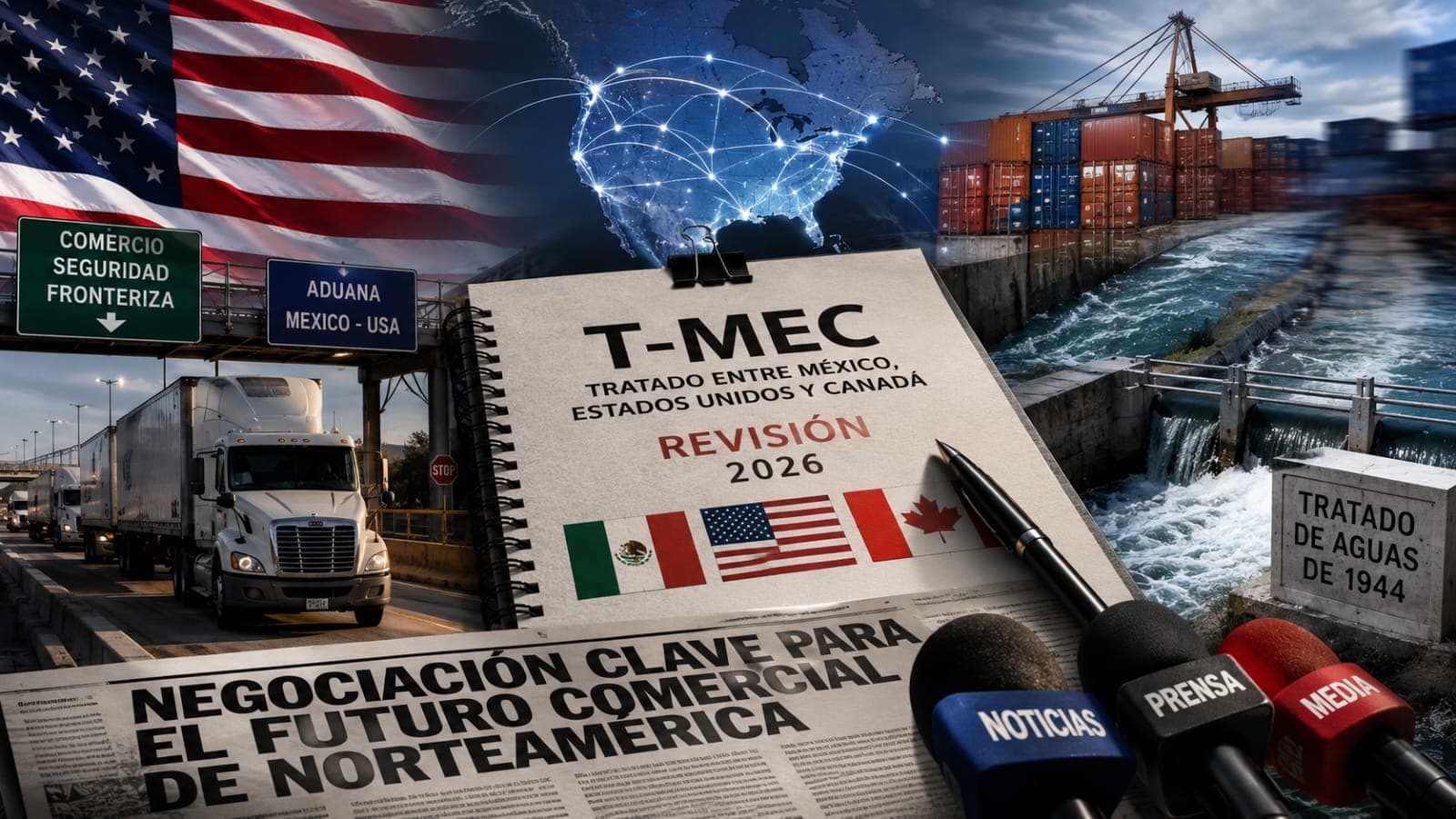 Revisión del T-MEC entra en fase decisiva; EU condiciona acuerdos a seguridad y agua