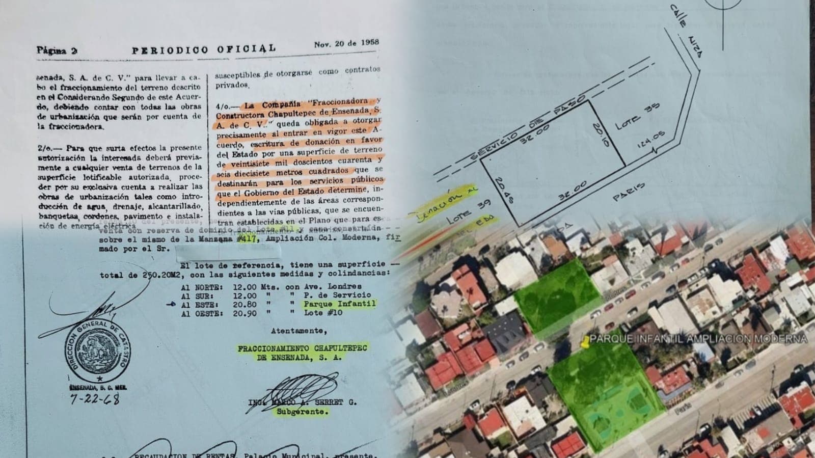 Documentos contradicen entrega de predios del Parque de la Moderna a particular: Dina Montoya