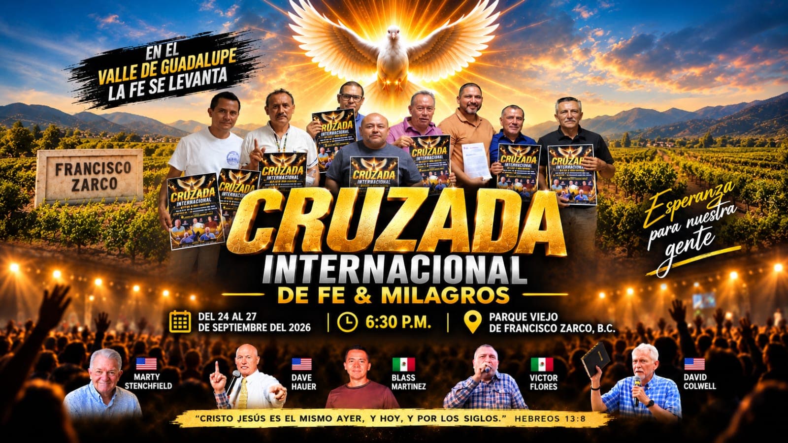 Cruzada de Fe y Milagros sale de Ensenada y llegará al Valle de Guadalupe