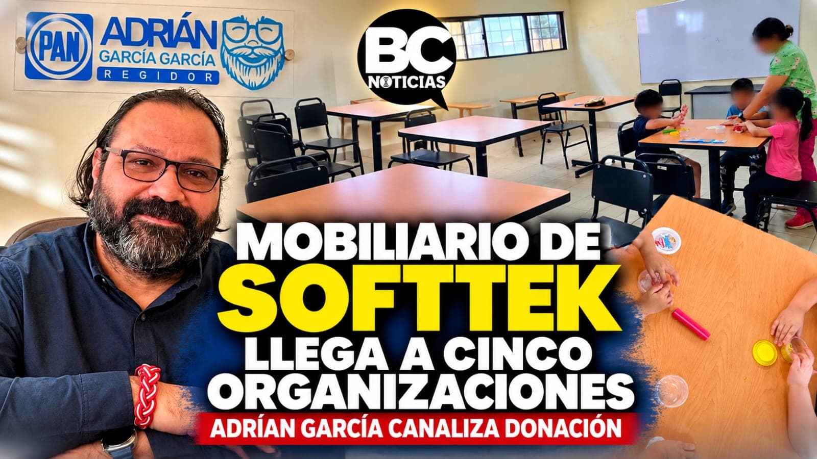 Reutilizan mobiliario de Softtek para equipar a cinco organizaciones de Ensenada