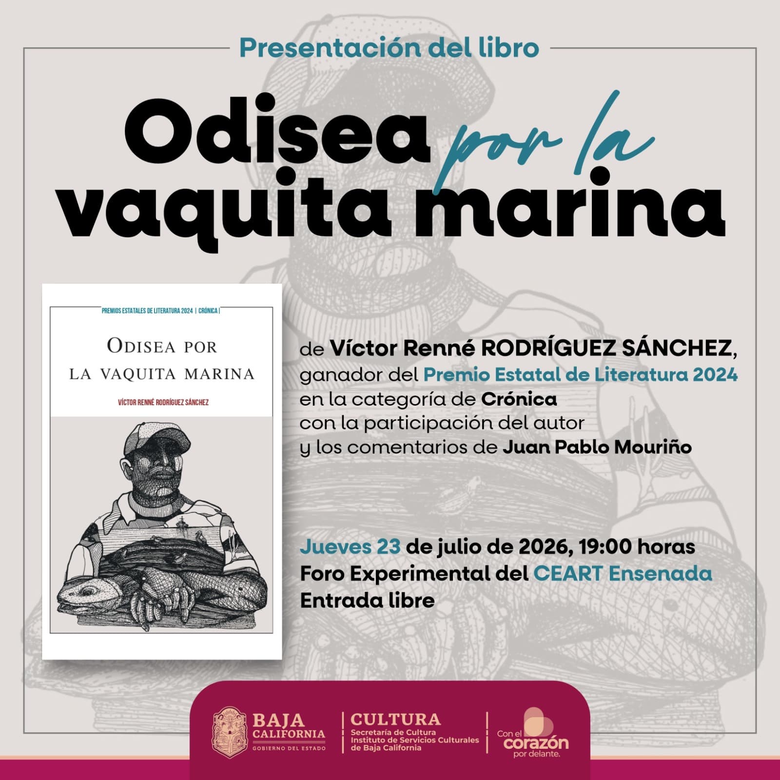 Llevarán al CEART Ensenada la presentación de Odisea por la Vaquita Marina