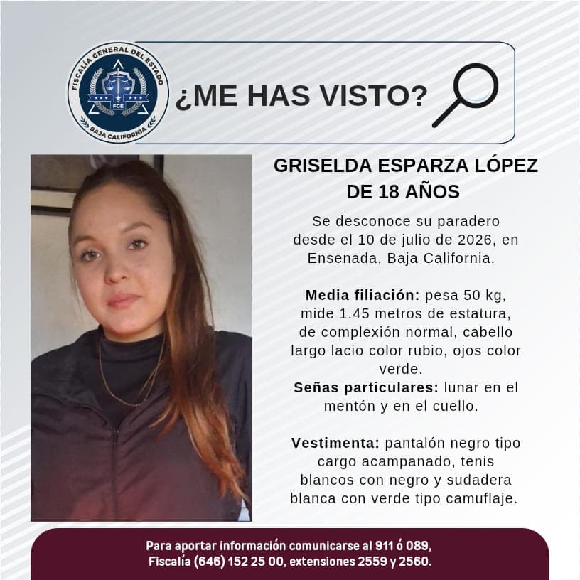 Pesquisa de Griselda Esparza López, 18 años