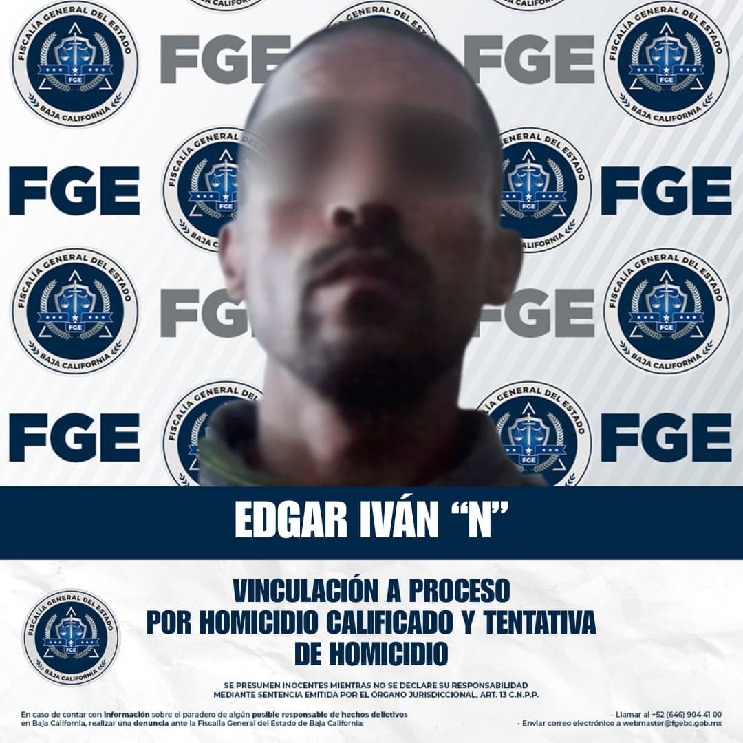 Logra Fiscalía vinculación a proceso contra imputado por homicidio calificado y homicidio en grado de tentativa