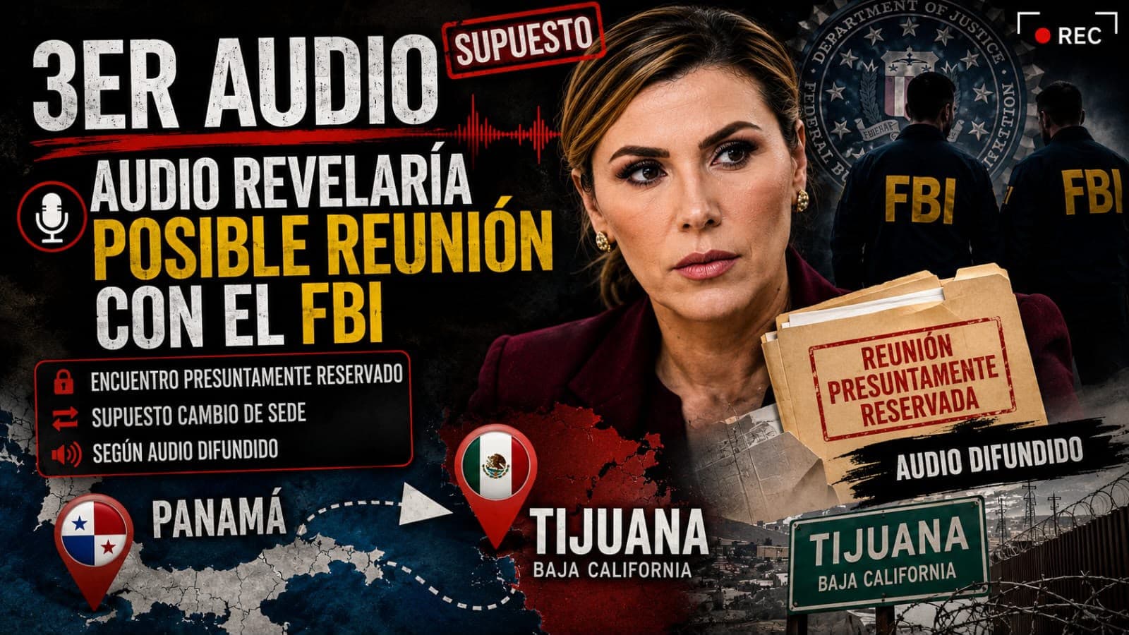 Tercer audio coloca a Marina del Pilar entre Panamá, Tijuana y una reunión con el FBI
