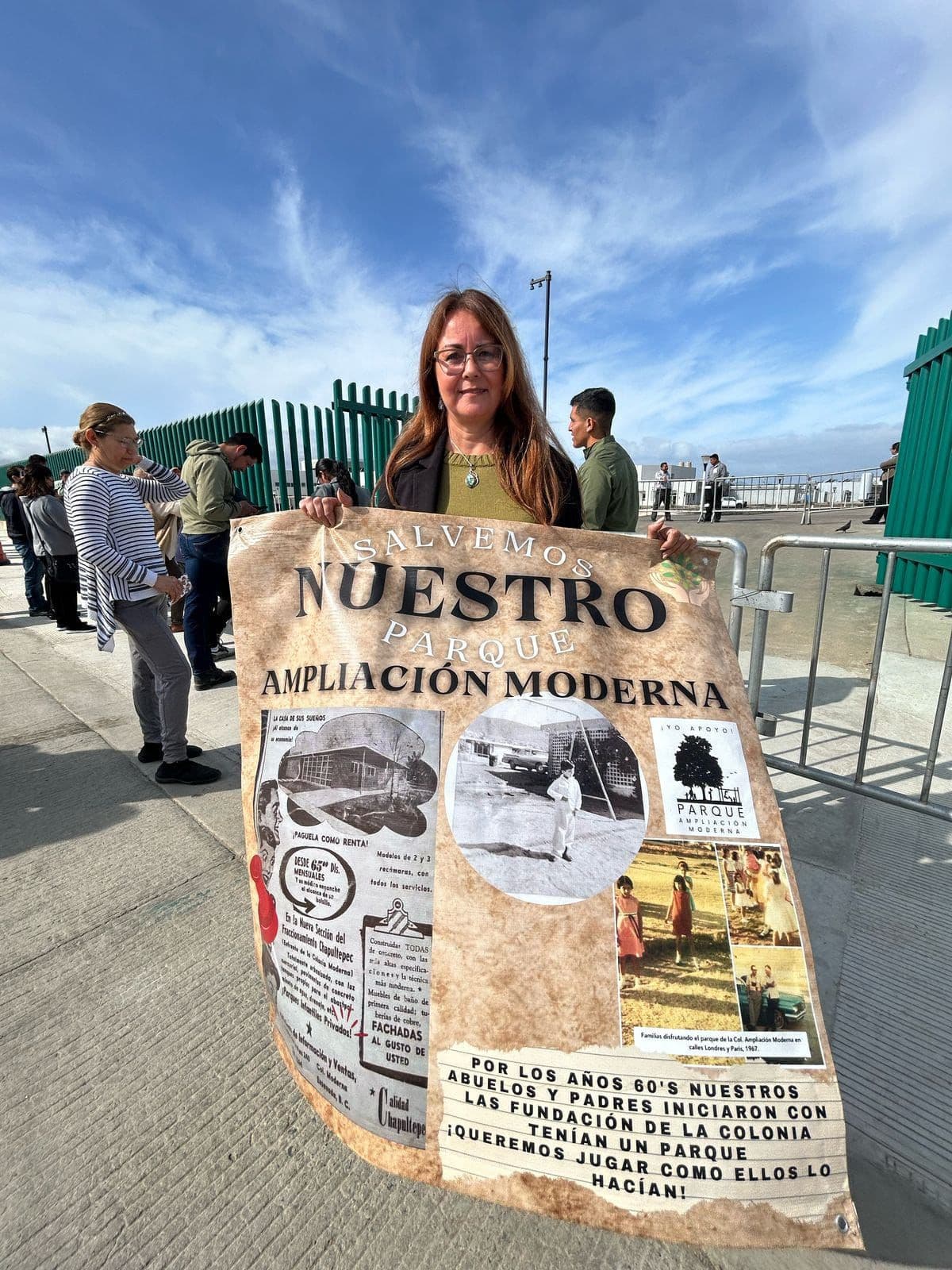 Dina Montoya lleva hasta Sheinbaum expediente por disputa del Parque de la Moderna
