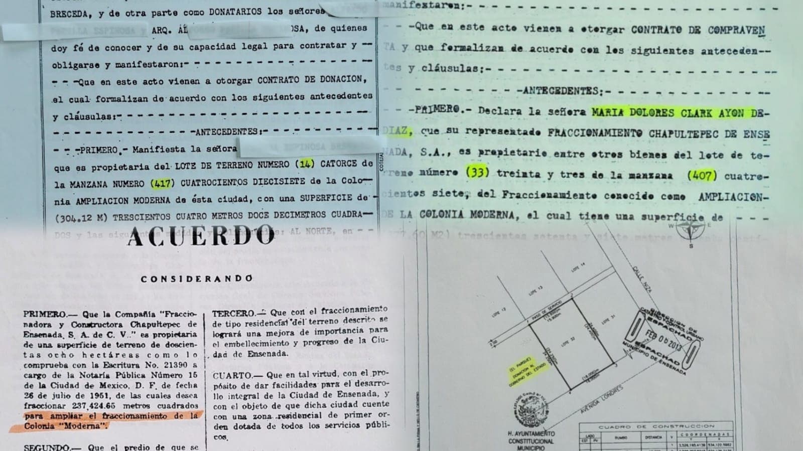Documentos contradicen entrega de predios del Parque de la Moderna a particular: Dina Montoya