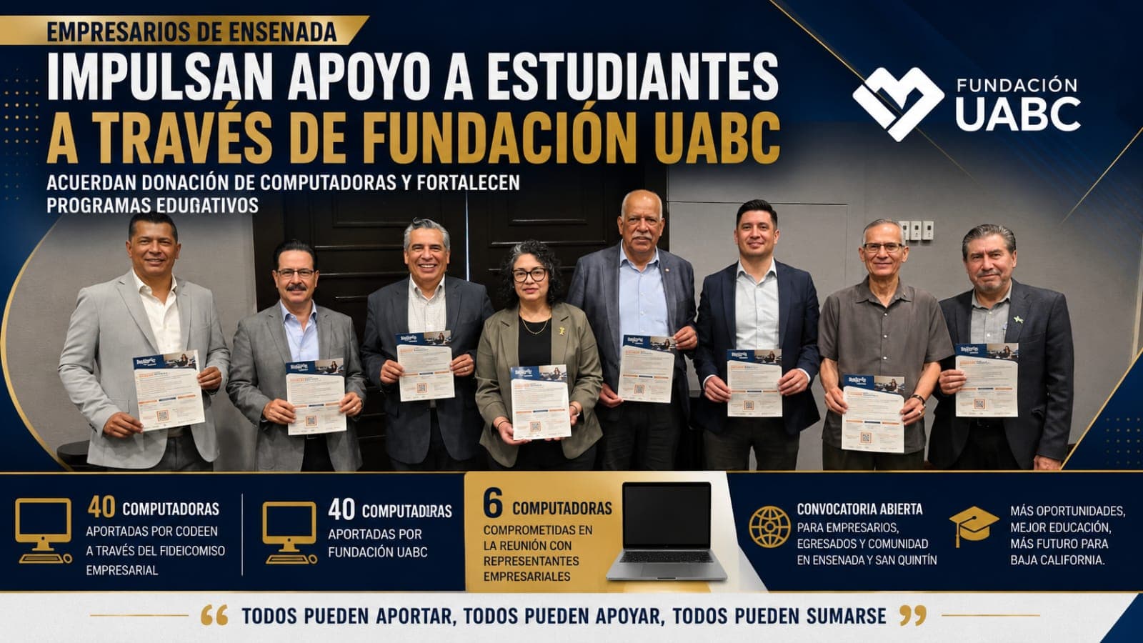 Sector empresarial de Ensenada se suma a Fundación UABC para ampliar oportunidades a estudiantes