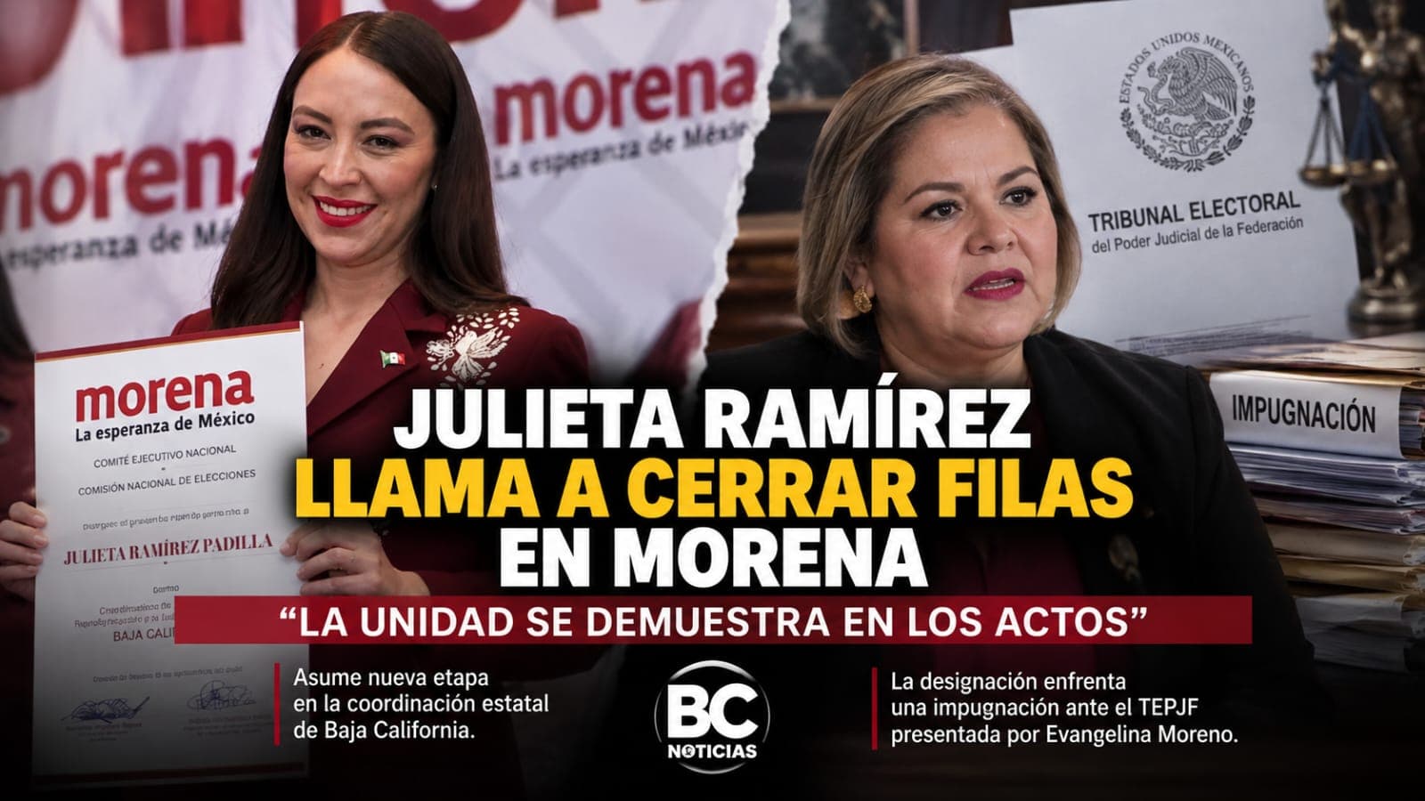 Julieta Ramírez llama a cerrar filas en Morena: "La unidad se demuestra en los actos"