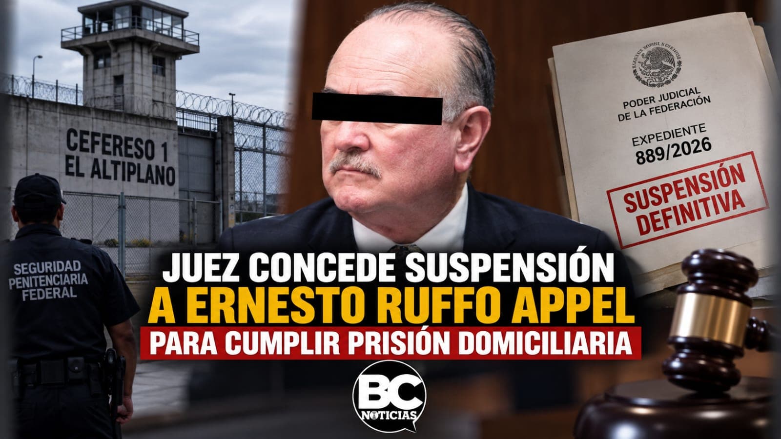 Juez concede suspensión a Ruffo Appel para buscar prisión domiciliaria