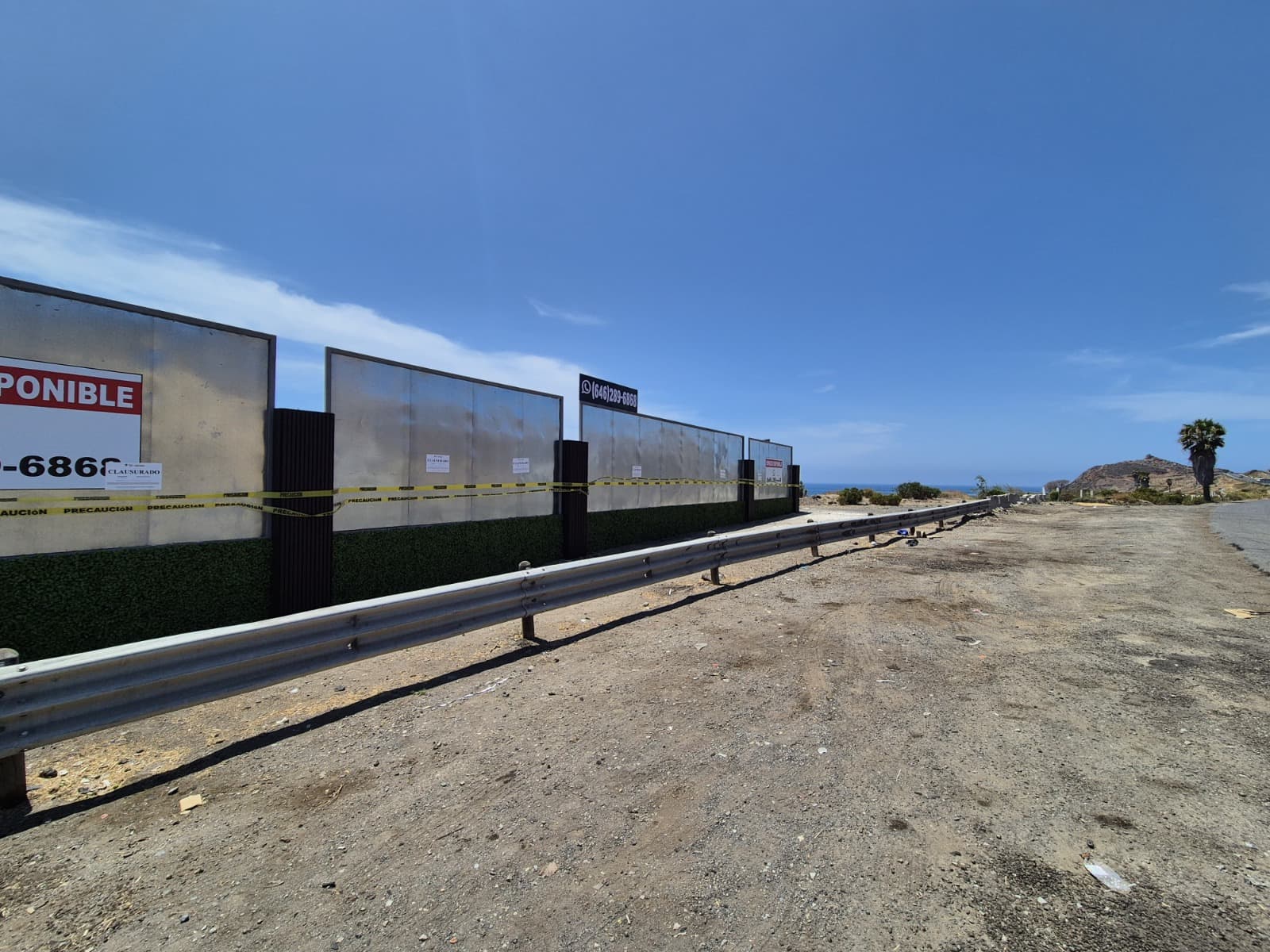 Clausura Gobierno de Ensenada vallas publicitarias irregulares en la caseta San Miguel