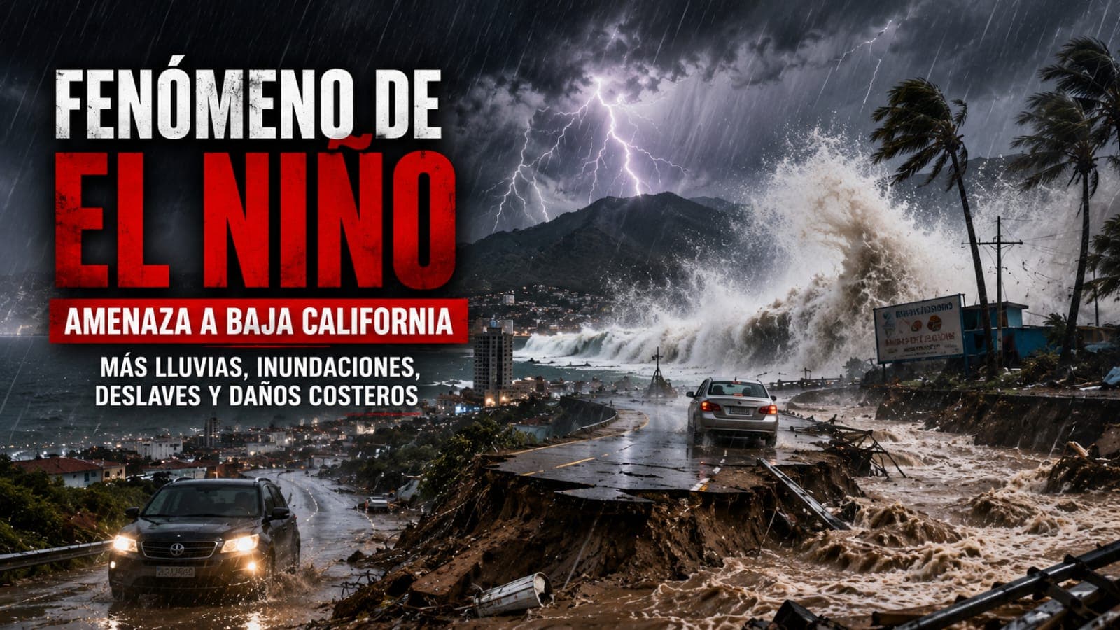 El Niño escala a nivel histórico y pone a Baja California frente a un invierno de riesgo