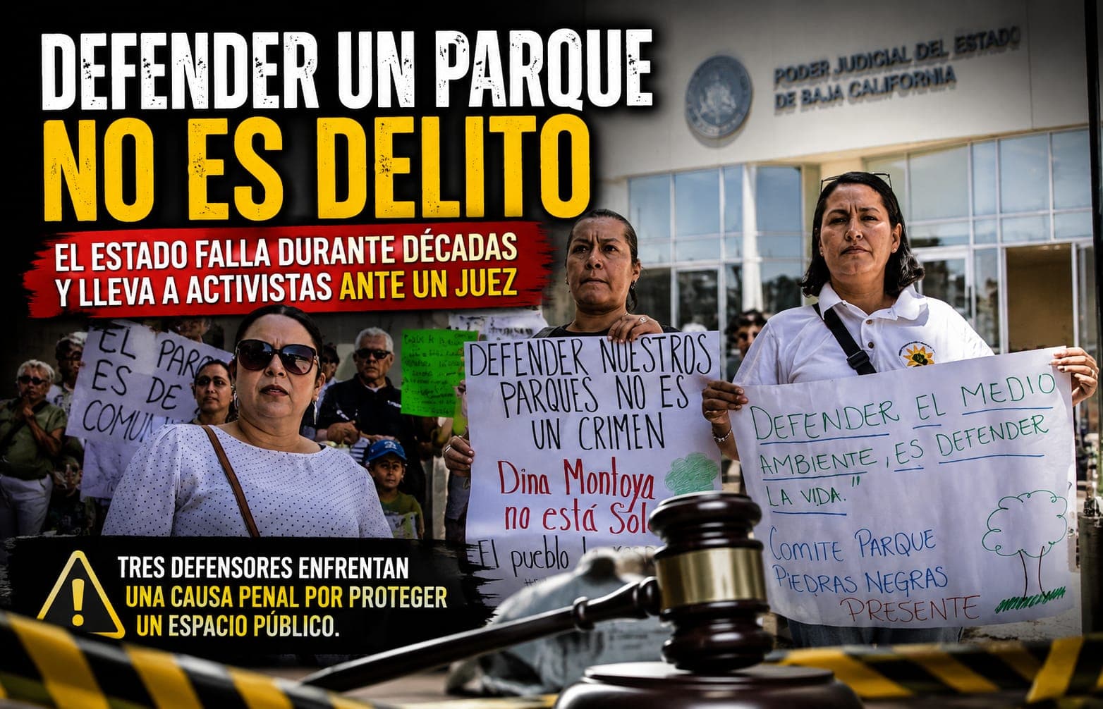 Del abandono oficial al banquillo: tres activistas enfrentan causa por Parque de la Moderna