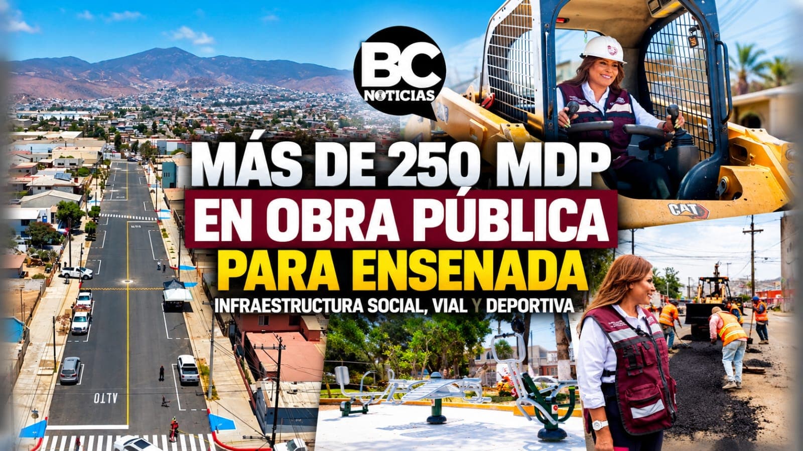 Más de 250 MDP en obra pública para Ensenada; delegaciones reciben 38% de los proyectos: Agatón